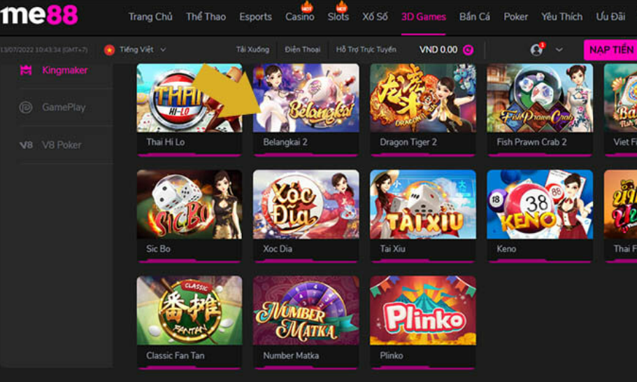 Sảnh game 3d tại Kubet nét Sảnh game 3d tại Kubet nét