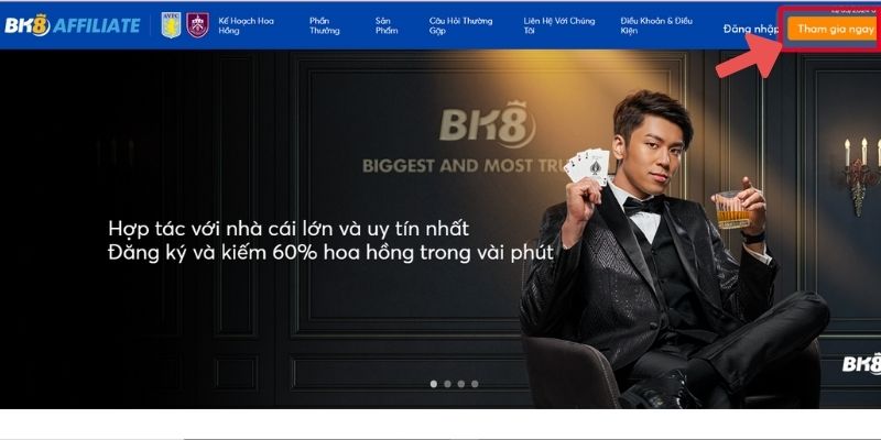 Tham gia chương trình đại lý tại đường link chính thức của BK8 Tham gia chương trình đại lý tại đường link chính thức của BK8