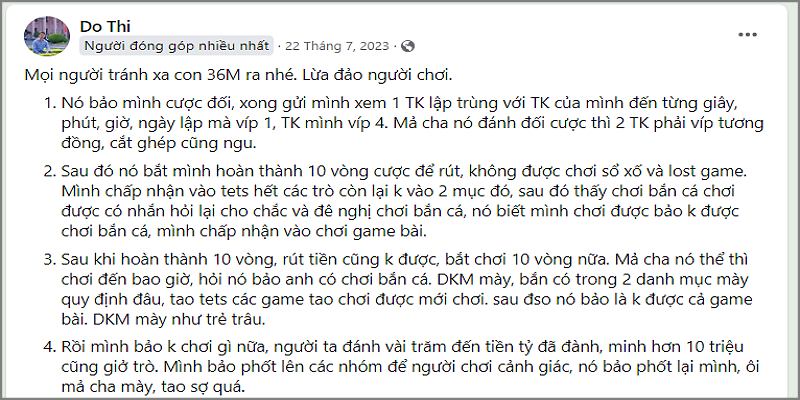 Chiêu trò cũ của 36M Chiêu trò cũ của 36M